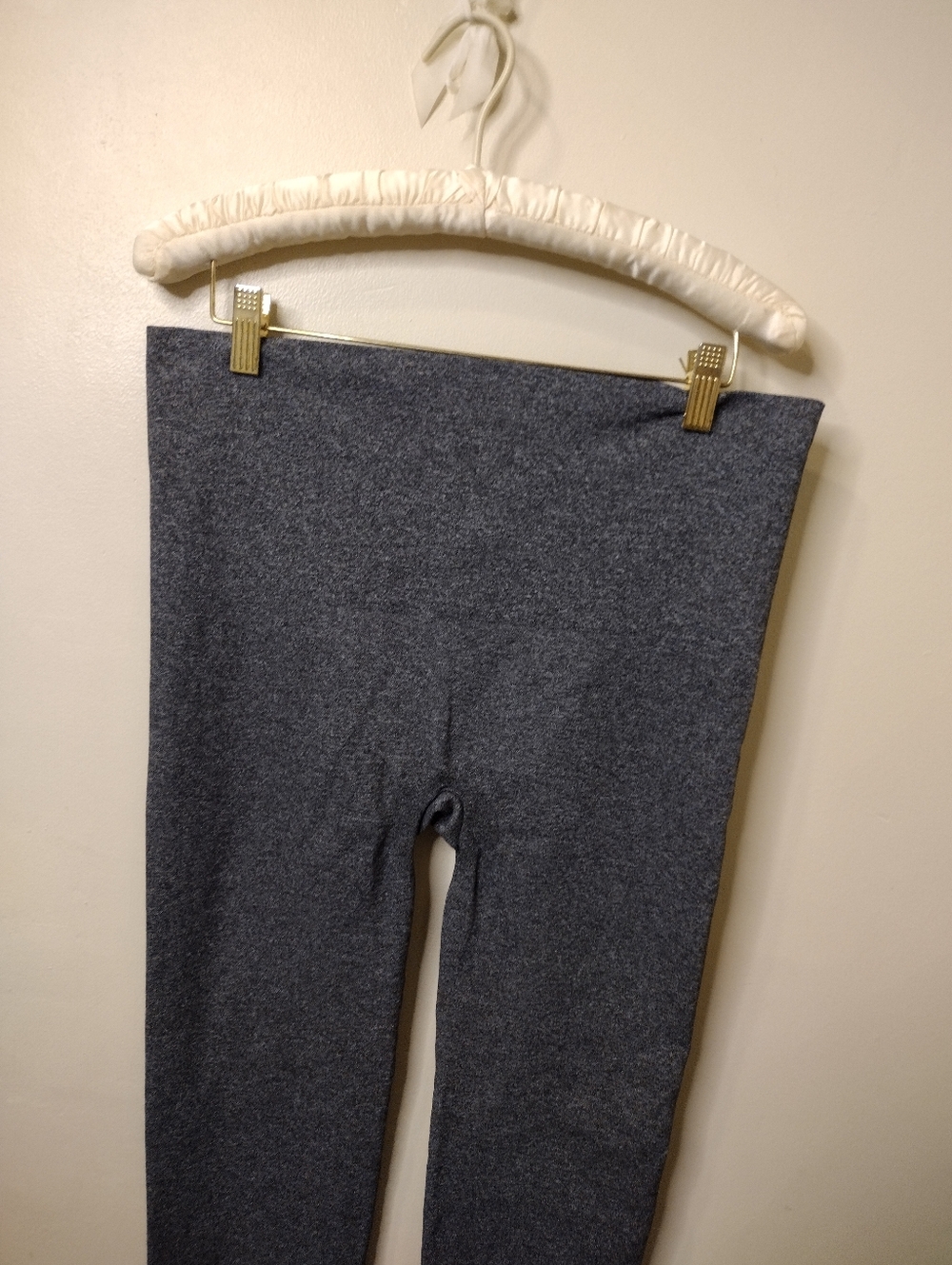 Spanx Full Length High-Rise Heathered Charcoal Leggings - Picture 3 of 7